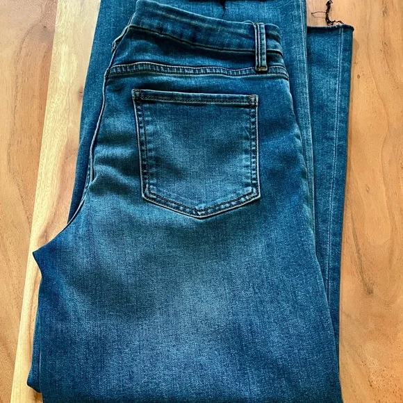 Kut From The Kloth Wide Leg Raw Hem Jeans Size 10 - Picture 4 of 7